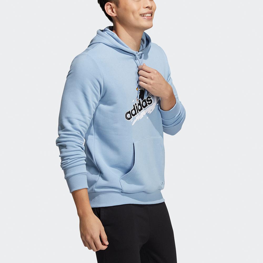 adidas Худи из французского терри Essentials Синий Унисекс HG9016