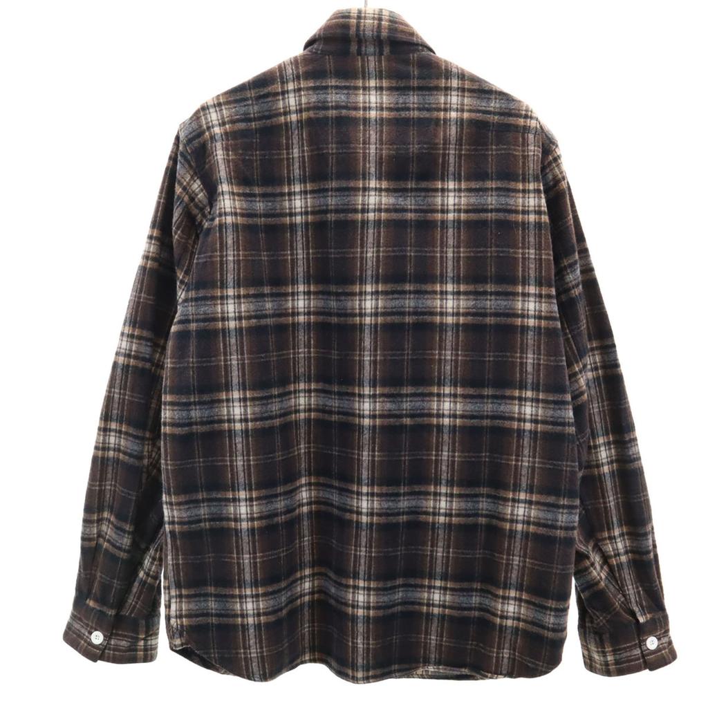 Nonnative Made In Japan Check Long Sleeve Flannel Shirt 2 Brown Men's Used