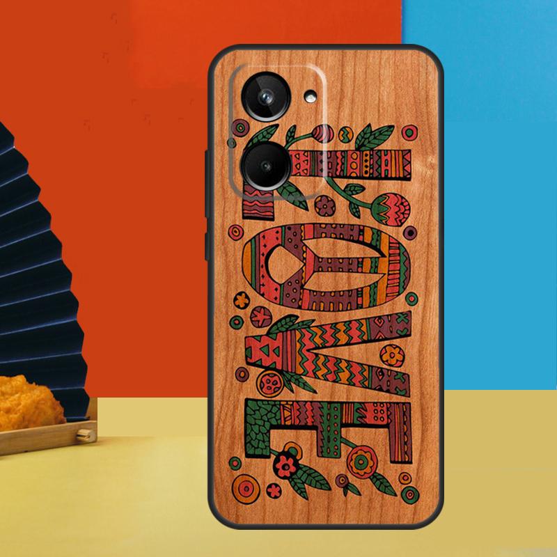 Wood Pattern For Realme 11 9 10 12 Pro Plus C55 C53 C51 C33 C31 C30 C25s C21Y C15 C11 GT3 GT Neo 5 Case