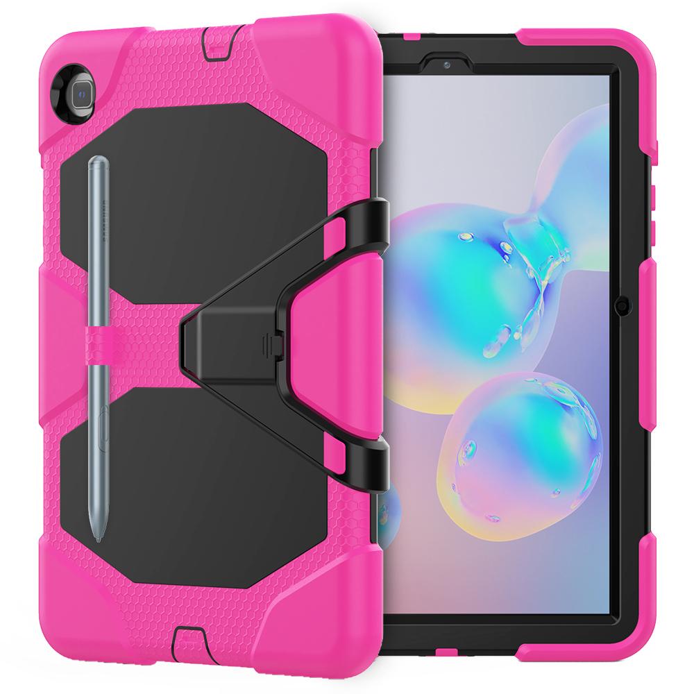 With Built-in Screen Protector Case For Samsung Tab S6 Lite 10.4 SM-P620 P613 P610 A7 10.4 T500 505 A8 10.5 X200 205 Stand Cover