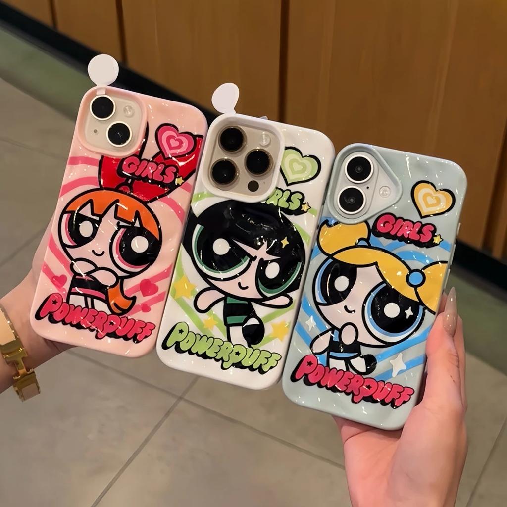 Складки Feitian Little Police Girl подходят для чехла для мобильного телефона Apple 16/17Pro iPhone15 мультяшный 13 трехмерный 14 мягкий.