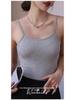 Женская майка-борцовка на тонких бретелях большого размера - Бесшовная майка без рукавов с защитой от просвечивания