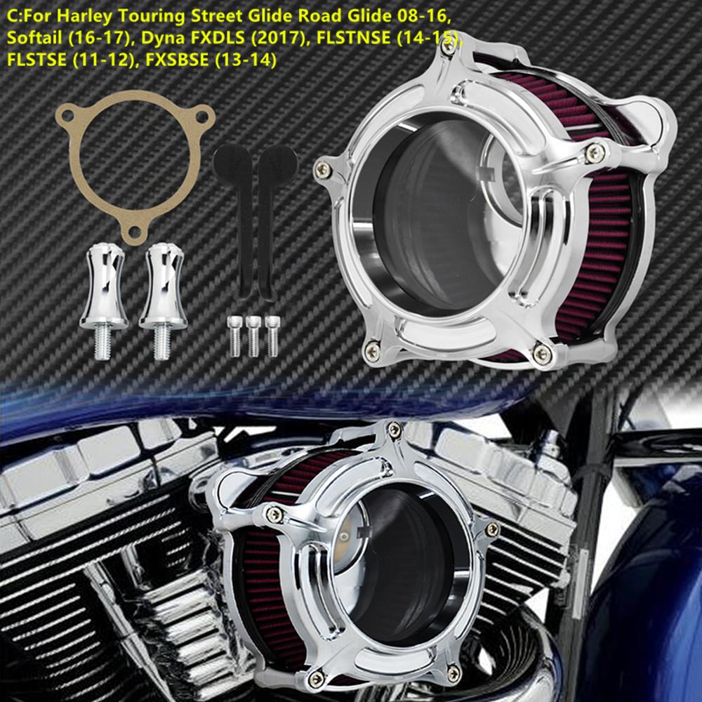 Воздушный фильтр впускной хром для мотоцикла Harley Sportster XL48 Dyna FXDLS Touring Electra Road Glide Softail FLSTNSE