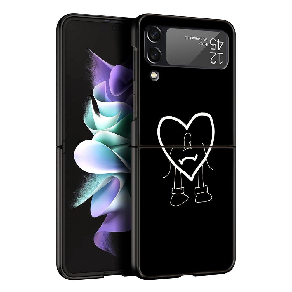 Чехол для телефона Bad Bunny UN VERANO SIN TI для Samsung Galaxy Z Flip 3 4 5, складной чехол для Samsung Z Flip3 Flip4, жесткий бампер