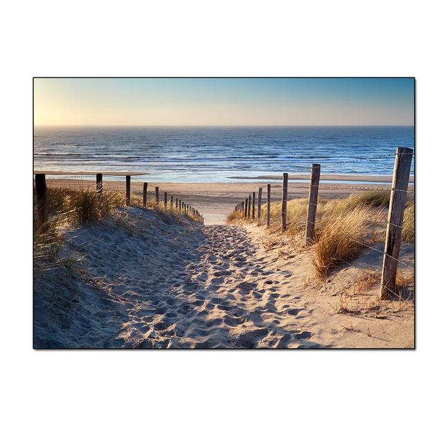 Восход солнца морской пейзаж пляж холст живопись современные постеры и принты Cuadros настенные художественные фотографии гостиная домашний декор без рамки без рамки