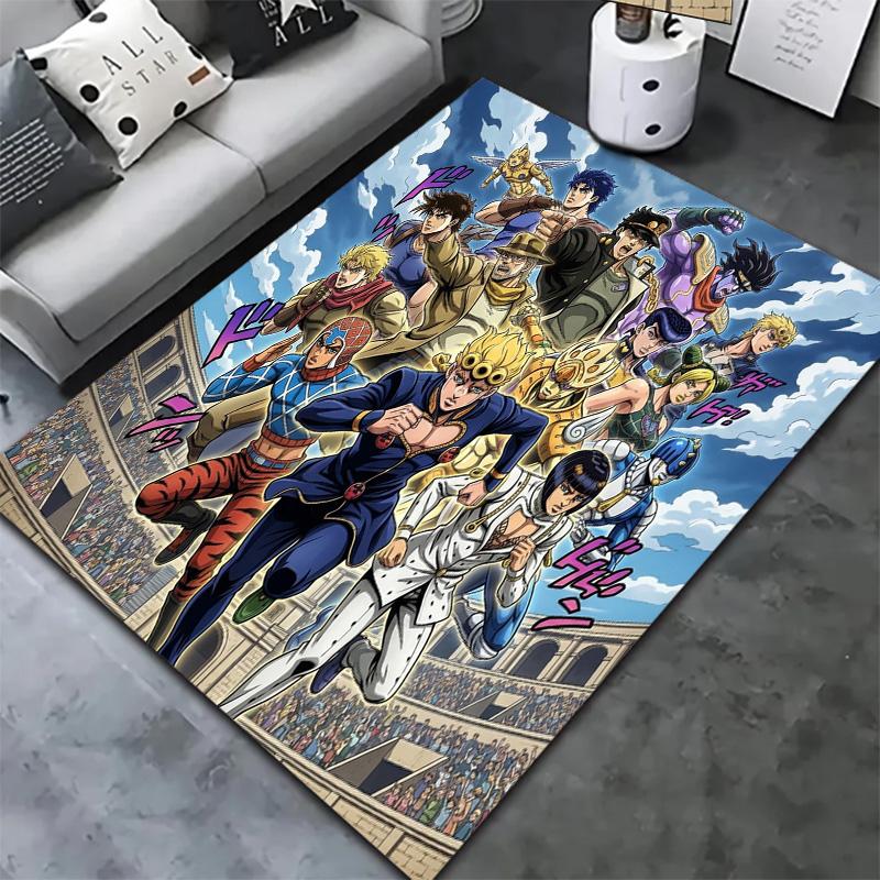 Jojo'S Bizarre Adventure Carpet Rug For Living Room Bedroom Home Sofa Decoration Kids Play Nonslip Floor Mat
