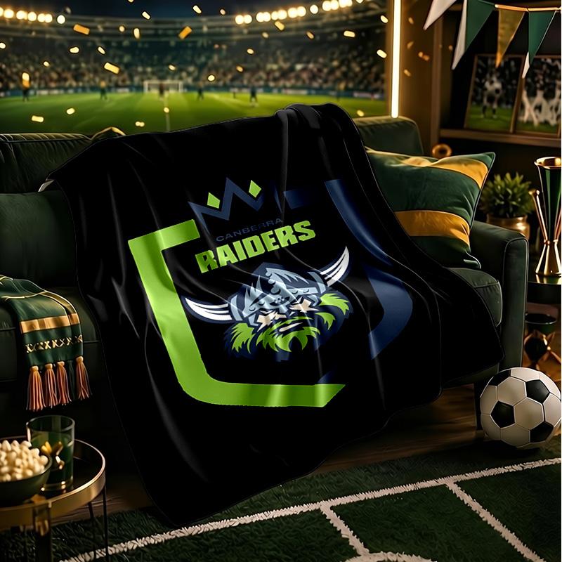 Raiders Team Spirit Blanket Lightweight Flannel Bedding Blanket Perfect for Travel, Camping, Living Rooms, Offices, Sofas, Fan Christmas gift