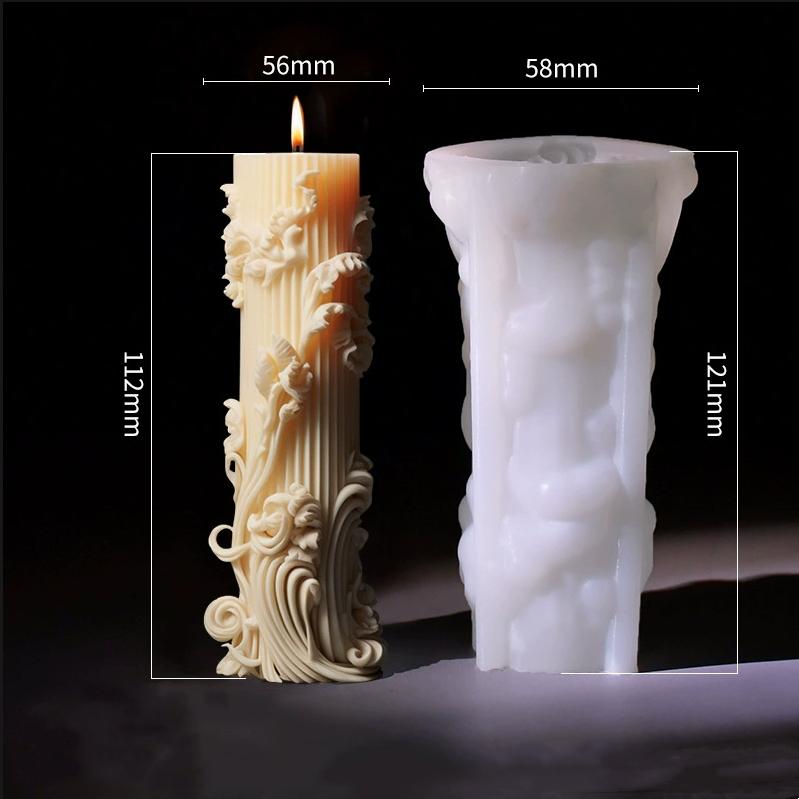 Сделай сам Европейский цилиндр ароматизированная свеча силиконовая форма простые формы колонны изготовление свечей ручной подарочный шлифовальный инструмент украшение дома