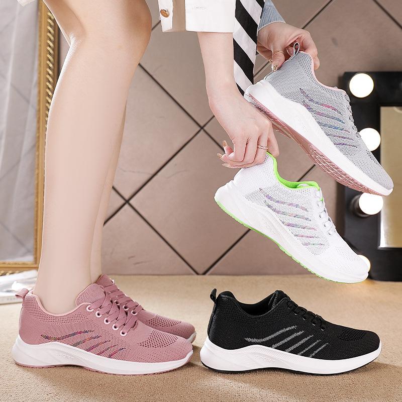 Customized Shoes Children's Autumn New Foreign Trade Women's Shoes Soft Sole Breathable Running Shoes Fashion Trend Lace-up Sports Shoes Women