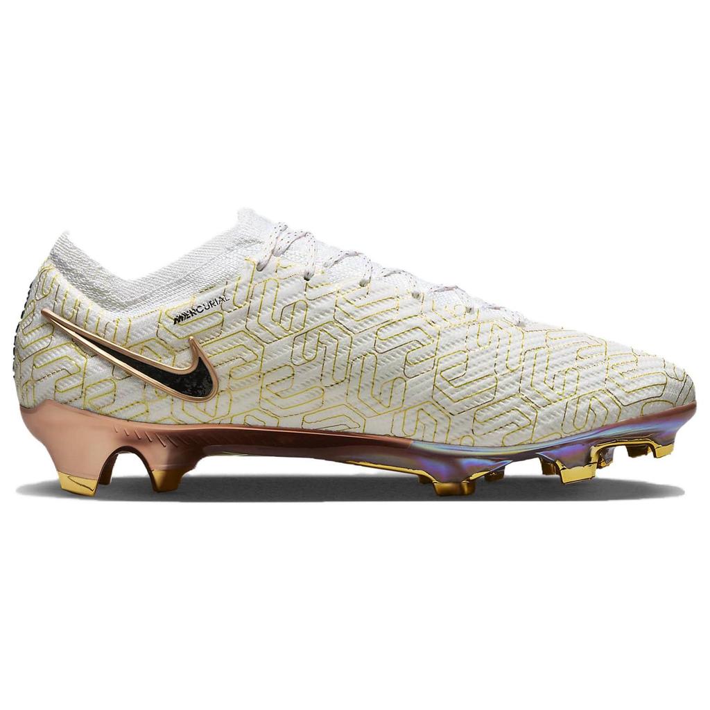 Nike Увеличить Mercurial Vapor 15 Elite FG United Golden Pack Мужские кроссовки Белый Металлик-Золото Черный HJ0708-100