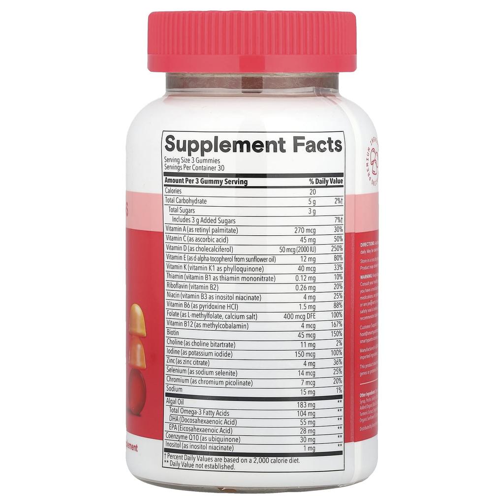 Women's Plus, Multi & Omega Gummies, Strawberry, Orange, Lemon Cream, 90 Gummies