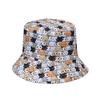 Trendy Pet Print Sun Hat For Women Fisherman Hat With Short Brim