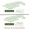 2/4/6pcs/set Waterproof Material Elastic Couch Cushion Cover Sofa Cover Furniture Protector Sofa Couch Cover Living Room