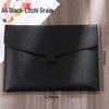 Large Capacity A4 Leather File Bag - Multifunctional Business Office Folder