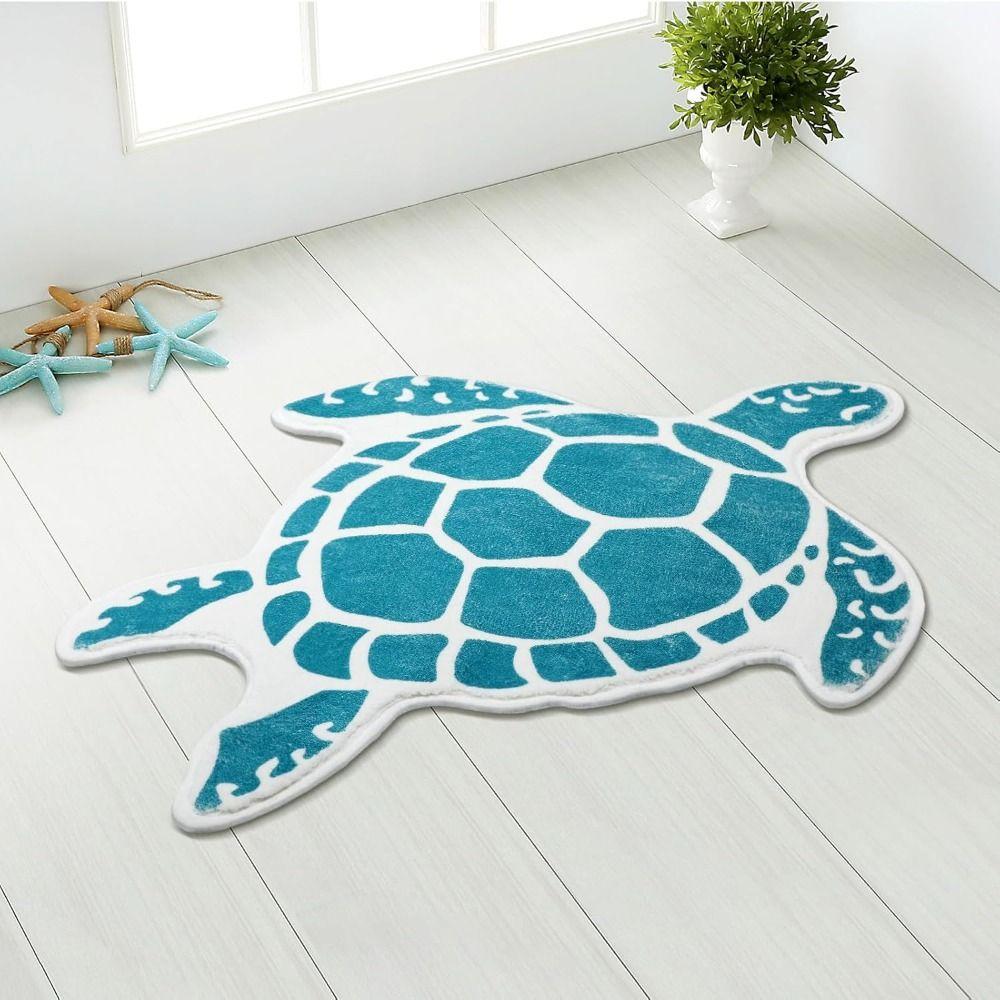 No Slip Sea Turtle Bathroom Rug Washable Bathroom Mat New Beach Mats