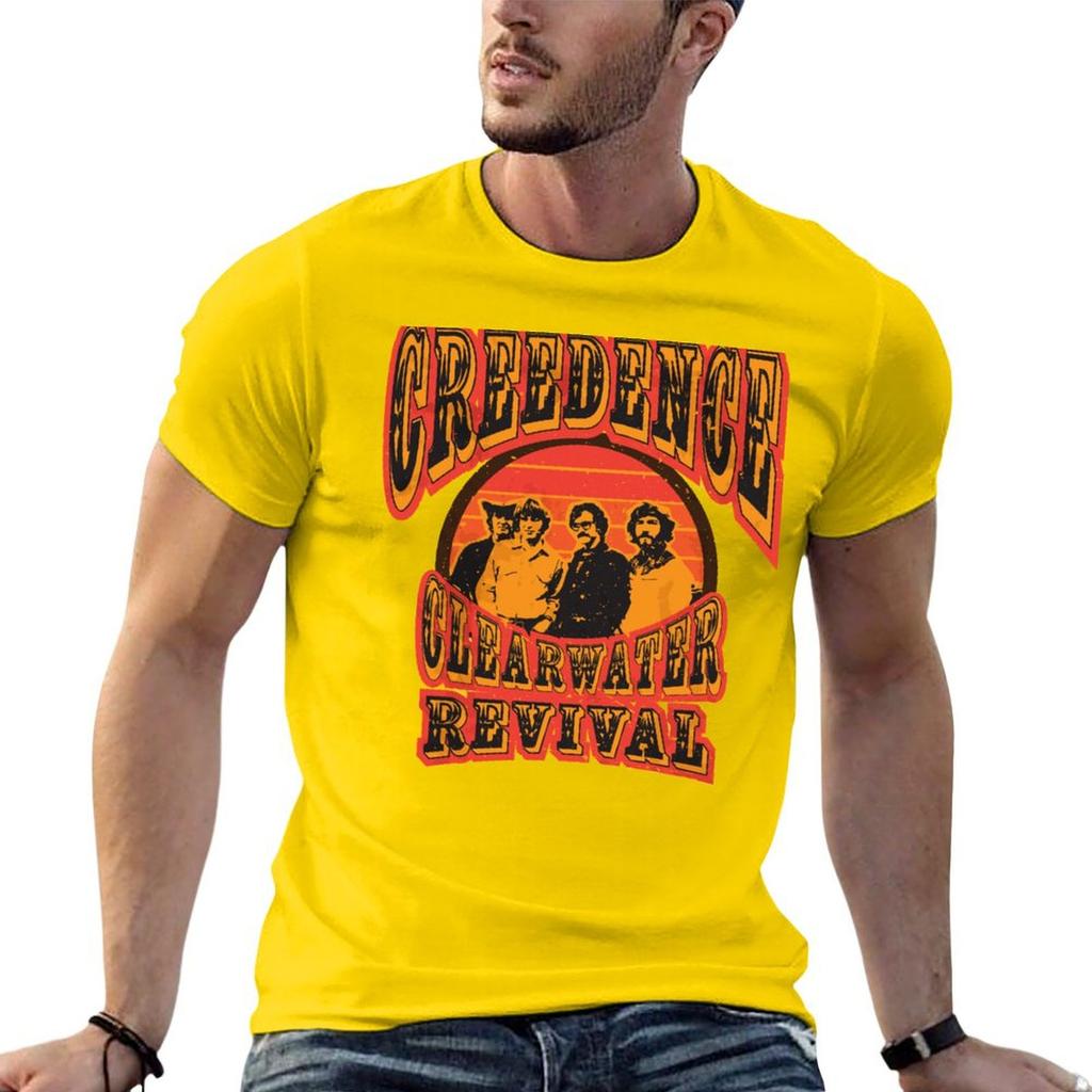 Футболка Creedence Clearwater Revival Новое издание аниме вещи Оверсайз мужские футболки с принтом смешные