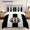 Juventus Heritage Pride Three-piece set (1 * duvet cover + 2 * pillowcase, without core) Soft and comfortable Duvet cover and pillowcase
