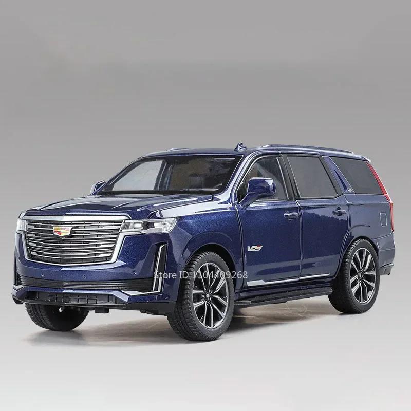 1:Масштабная модель автомобиля Escalade 1:24 Игрушка Амортизаторы Двери Открываются Литой Металл Коллекция Моделей Транспортных Средств Подарки для Детей
