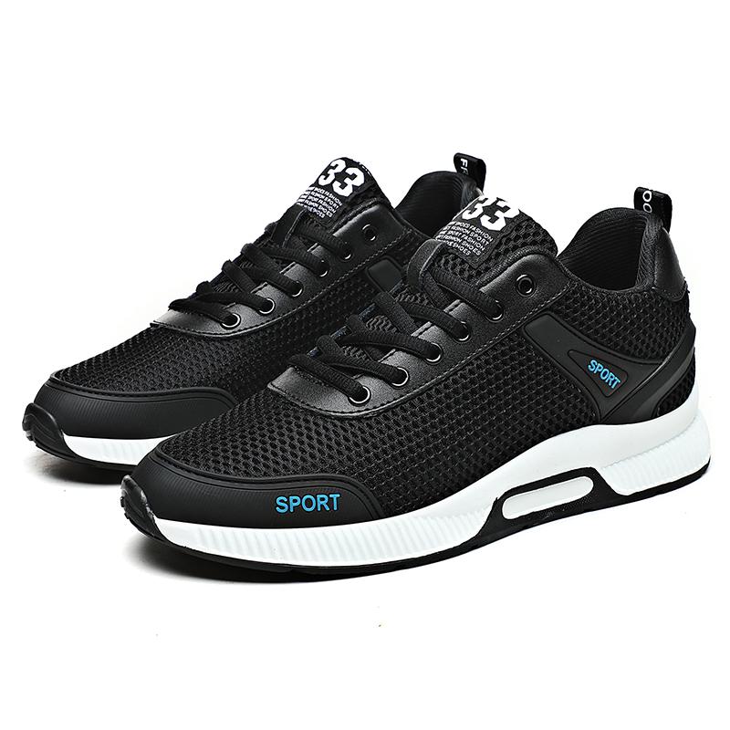 Men Sneakers Elevator Shoes Sports  Height Increase  Insole 6Cm Tall Man