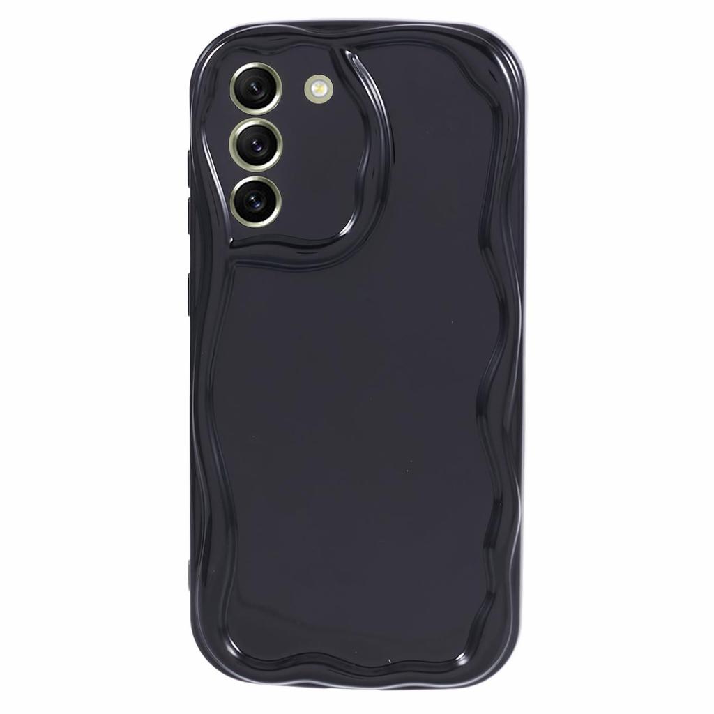 YX Series For Samsung Galaxy S21 FE 5G Case Wave Design Soft TPU Phone Cover (Precise Cutout)