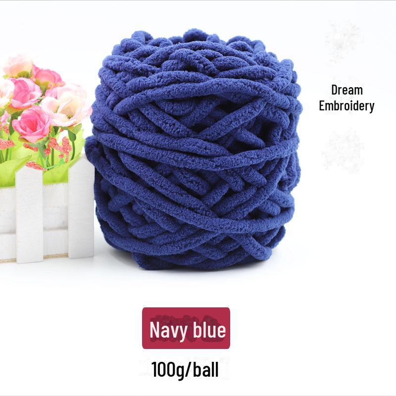 Толстая шерстяная пряжа для вязания шарфов, одеял, тапочек и многого другого