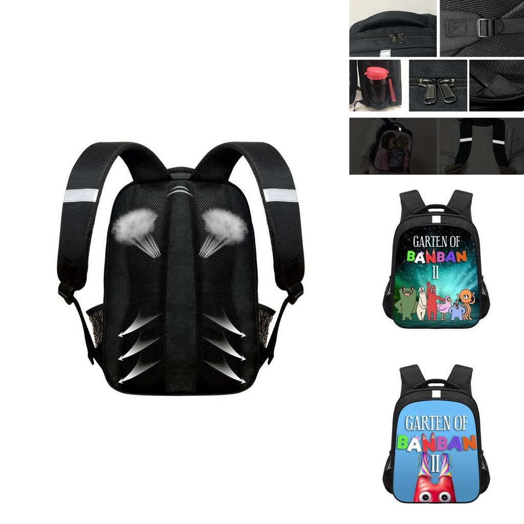 Рюкзак Garten Of Banban Школьная сумка Водонепроницаемый 14 дюймов Студенческий Дорожный Подарки