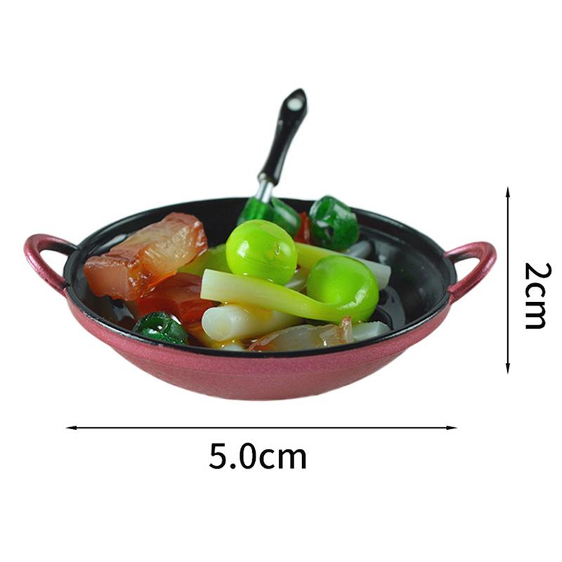 Кукольный домик миниатюрные аксессуары «сделай сам» кастрюля для приготовления пищи с моделью кухонной утвари