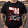 American Muscle Car Racing Tee – Vintage USA Race Car Graphic