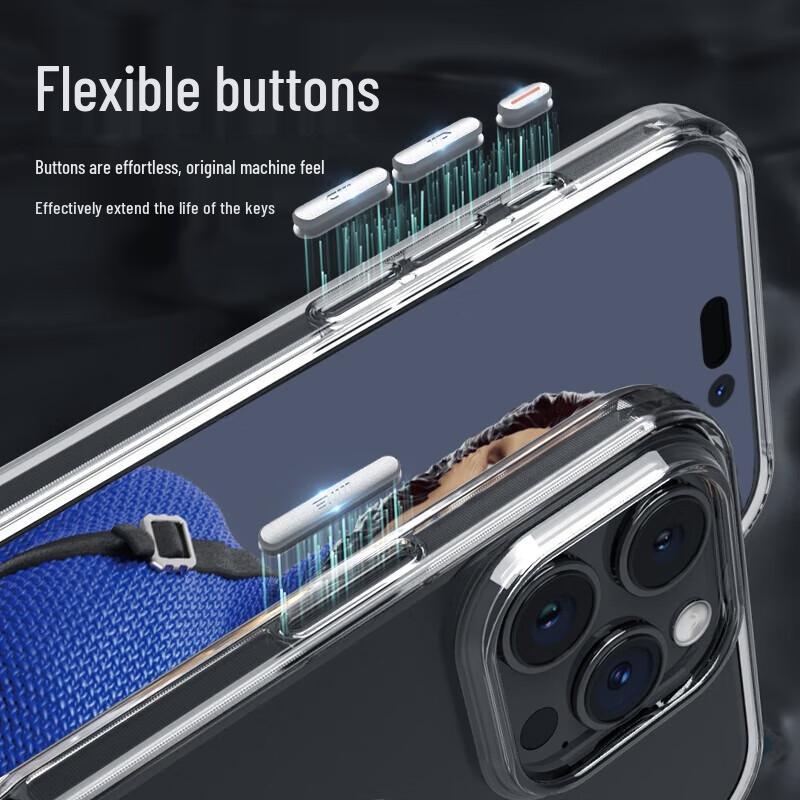 Mr. Blue Ape iPhone 15 Transparent Full-Coverage TPU Case