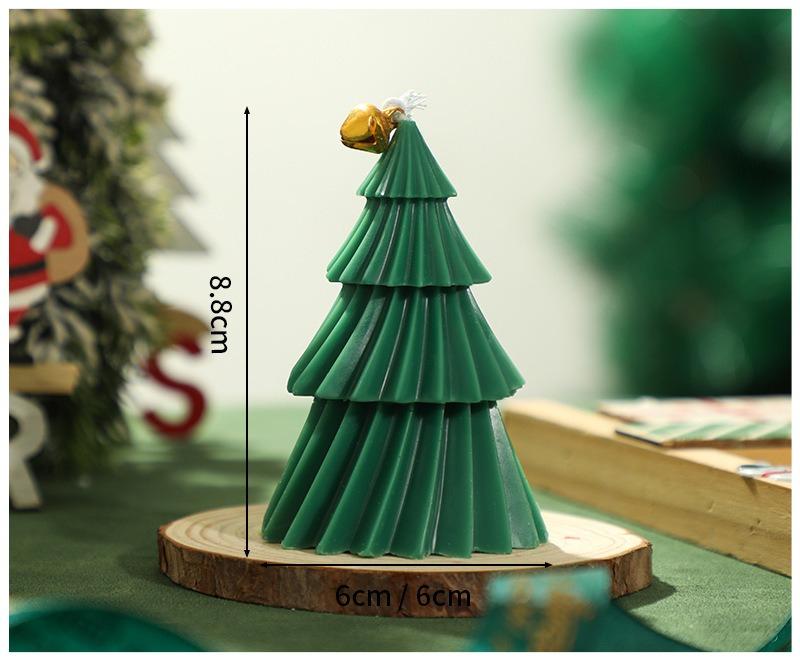 Набор свечей и форм «Рождественская елка» Сделай сам силиконовые формы для свечей, мыла, гипса, праздничные подарки с готовыми свечами