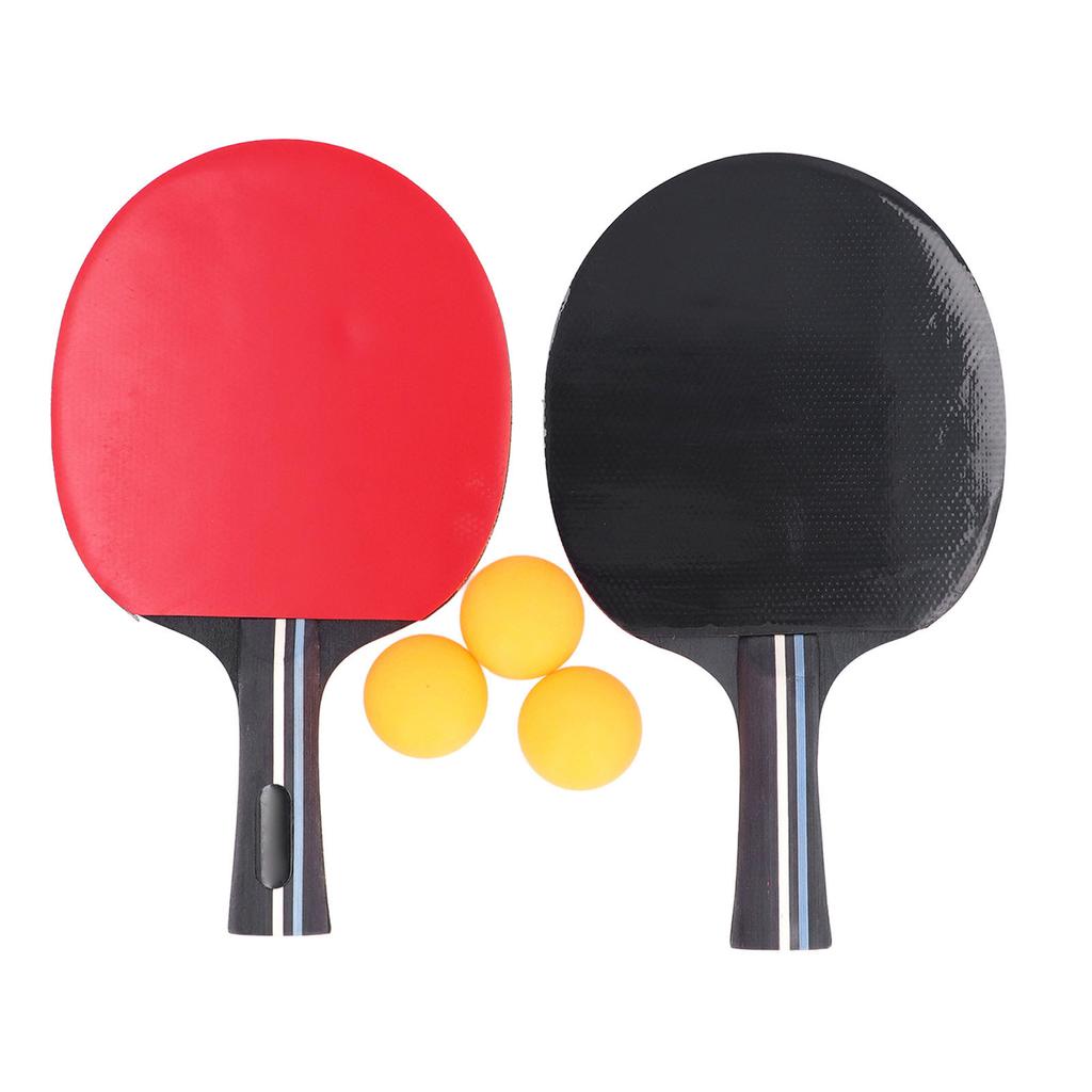 Table Tennis Paddle High Elasticity Professional Anti Skid Handle Table Tennis Racket Set for