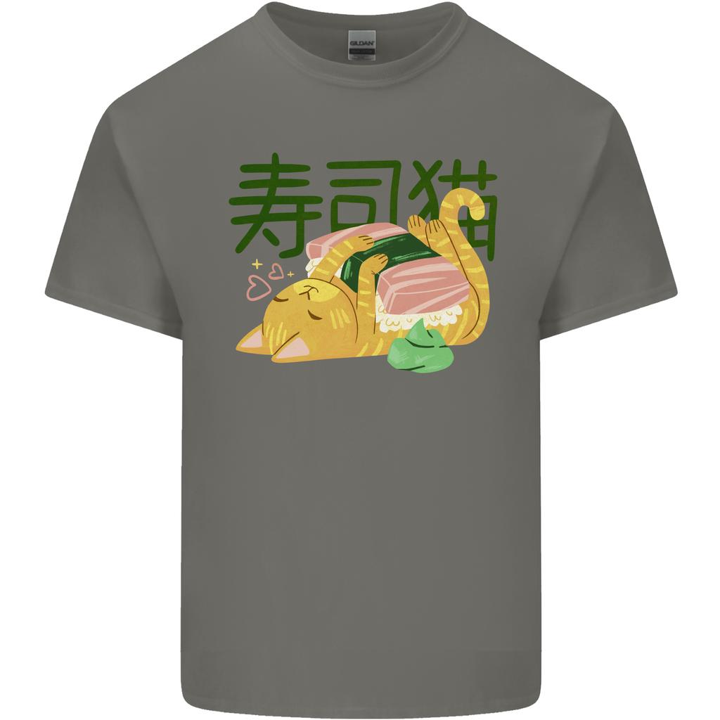 Sushi Cat Unisexs Light Cotton TShirt