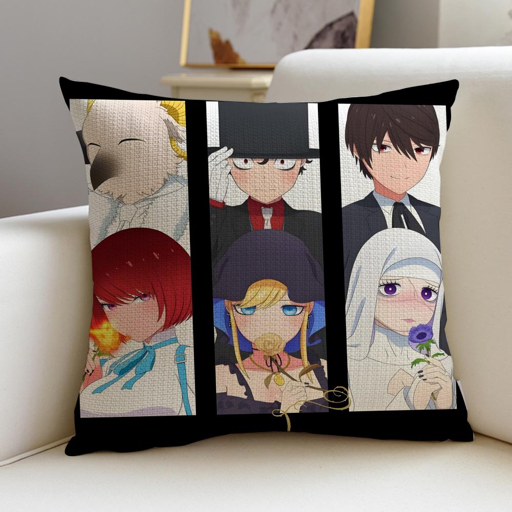 Duke of Death and His MaidS Cushion Cover Breathable and skinfriendly linen pillowcase square removable and washable cushion