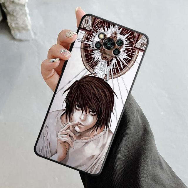 Чехол для телефона Xiaomi Poco X3 Nfc X4pro M3 C40 для Mi 12 11 10 10t 8 Note10 Lite 11ultra 11t Pro F1 аниме Death Note L Light