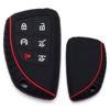 Черный силиконовый чехол с красной полосой для Chevy Suburban/Tahoe, GMC Yukon 6B Key (модели с 21 года)