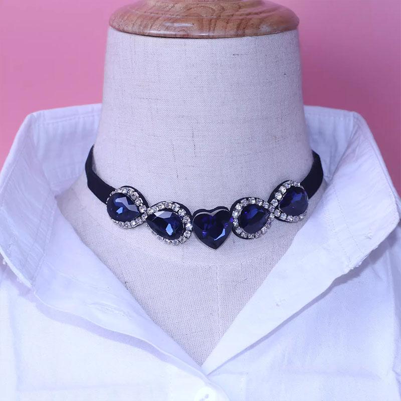 Diamond Women Shirt False Collars Crystal Removable Collar For Women Fake Collar Detachable Diamond Lacklace Nep Kraagie