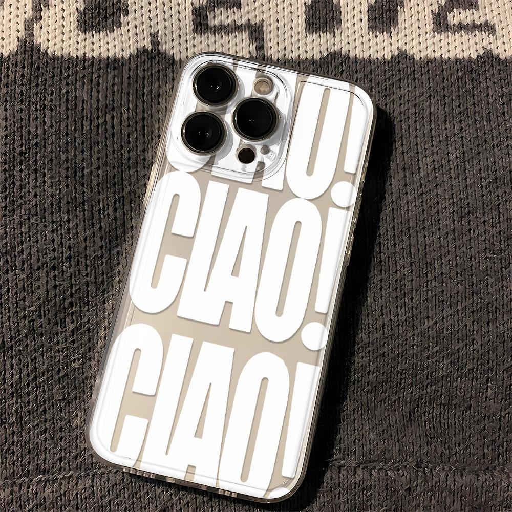 Прозрачный чехол для телефона CIAO Style с узором для iPhone 17 16 15 14 11 Pro Max Plus 13 12 Mini 16E 17 Air XS Max XR, прозрачная мягкая накладка