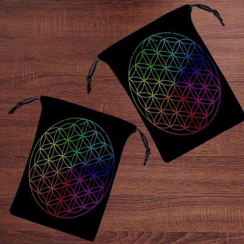 Мини Ювелирные Кости Карта Подарочный Мешочек на Завязках Мешочек для Гаданий Таро