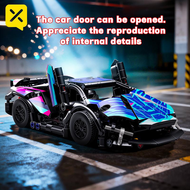 ToylinX 321 деталь MOC Technic Суперкары Строительные блоки Город Скорость Супергоночная Модель Кирпичи Высокотехнологичные Игрушки Подарок для Мальчиков Ребенка Взрослого