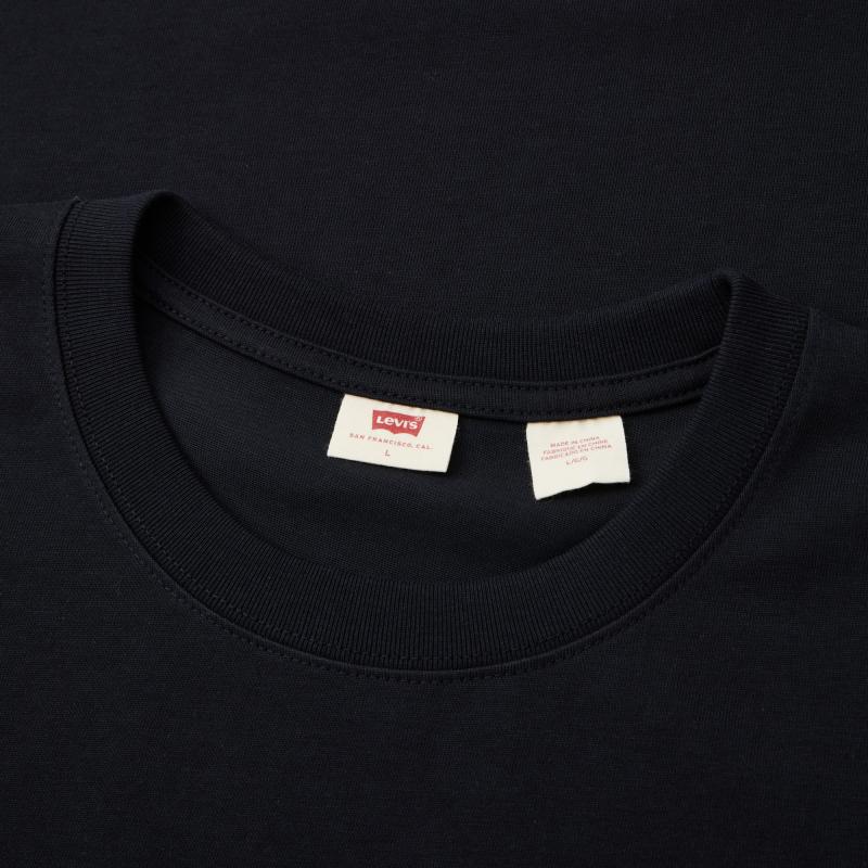Levi's T-Shirts Men's Black Crew Neck Moderate Straight Fit A9226-0001