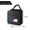 Car Sticker E90 For BMW Car Tissue Box PU Leather Auto Seat Hanging Paper Towel Holder Storage Accessories For BMW M M3 M4 M5 X1