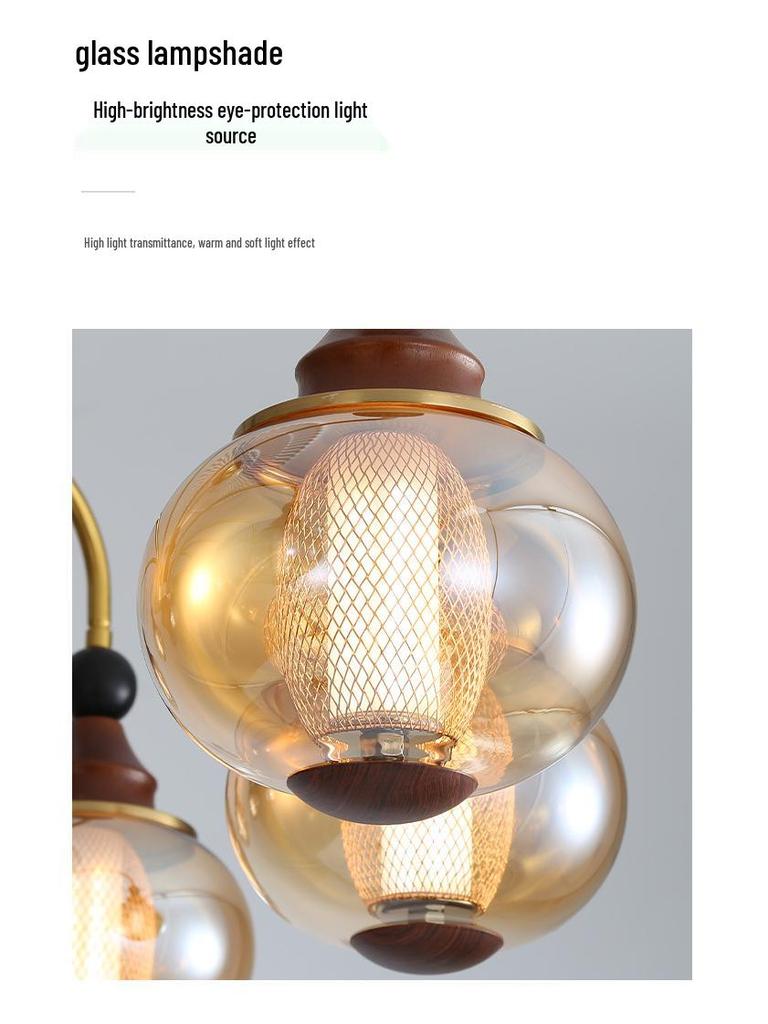 Song Dynasty Bamboo Chandelier: Retro Aesthetic for Living Room and Bedroom