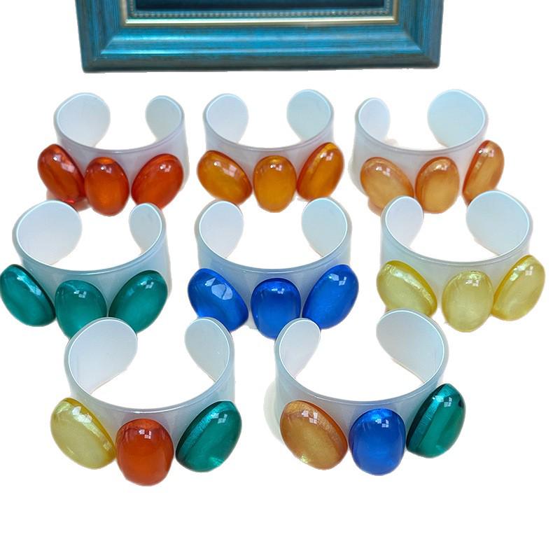 Минималистичный Браслет-Браслет из Акрилового Камня в Стиле Легкой Роскоши