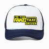 Кепка- snapback с черным принтом "Fake Taxi", высококачественная, с сеткой, дышащая, летняя, мужская, бейсболка