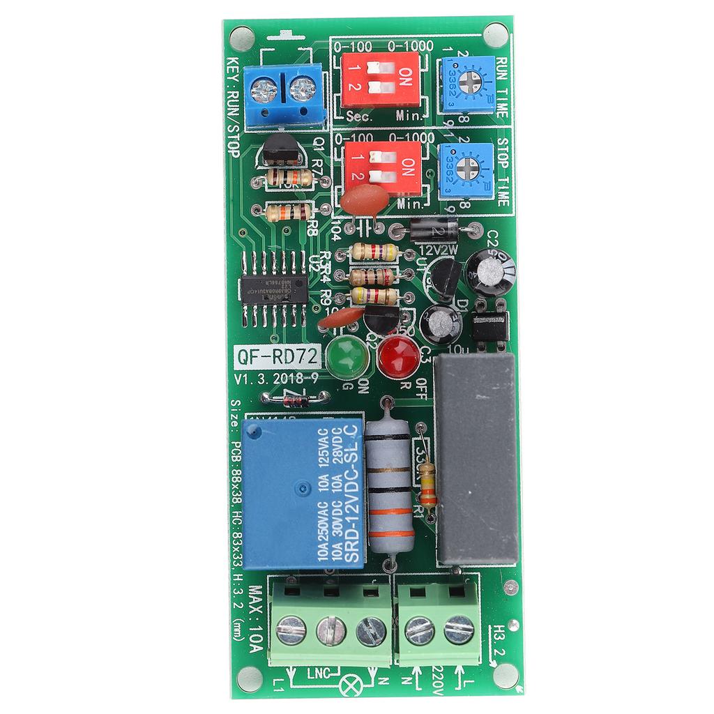 1pc AC100V 250V Adjustable Infinite Cycle Timer Delay On Off Switch Relay Module
