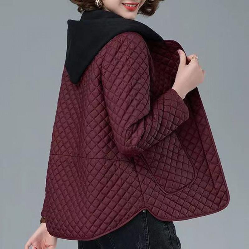 Осенне-зимняя куртка женская легкая куртка корейская мода куртка с капюшоном повседневная