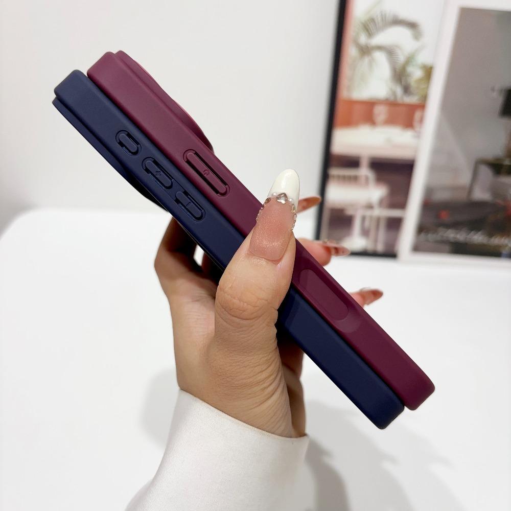 Роскошный матовый магнитный чехол для телефона с подставкой-kickstand для 18 Pro 17 16 15 14 13 12 Pro Max Чехол с держателем-подставкой Крышка для Magsafe