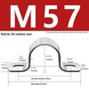 304 Stainless Steel U-Shaped Pipe Clamp for Horse Riding, Water Pipes, and Saddle Clips.