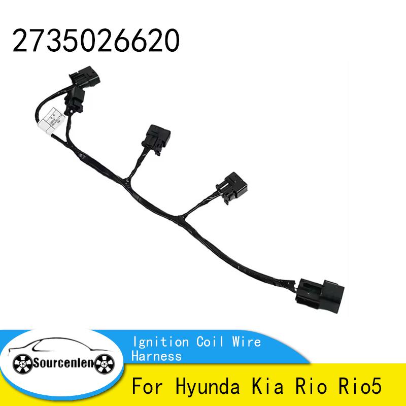 Новый жгут проводов катушки зажигания подходит для Hyundai Kia Rio Rio5 2735026620 27350-26620