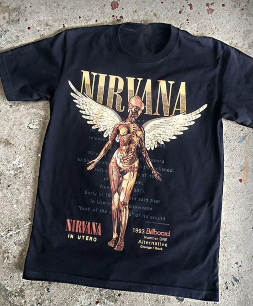 NIRVANA In Utero Оригинальная Новая Футболка Унисекс Хлопковый Топ Унисекс Футболка S-5XL DO545 Унисекс Футболка